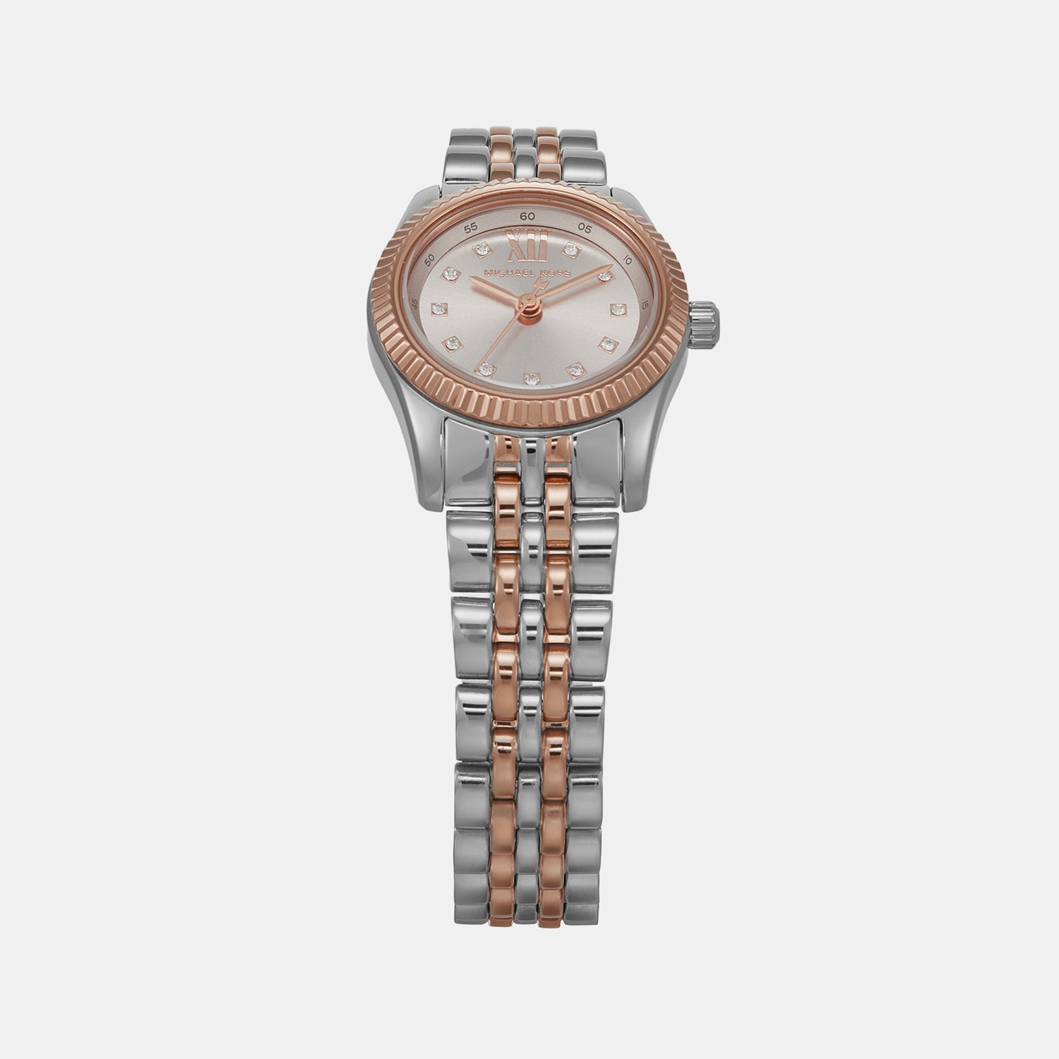 Michael Kors Lexington Women Quartz Silver Dial Analog Stainless Steel Watch Mk4817Set
