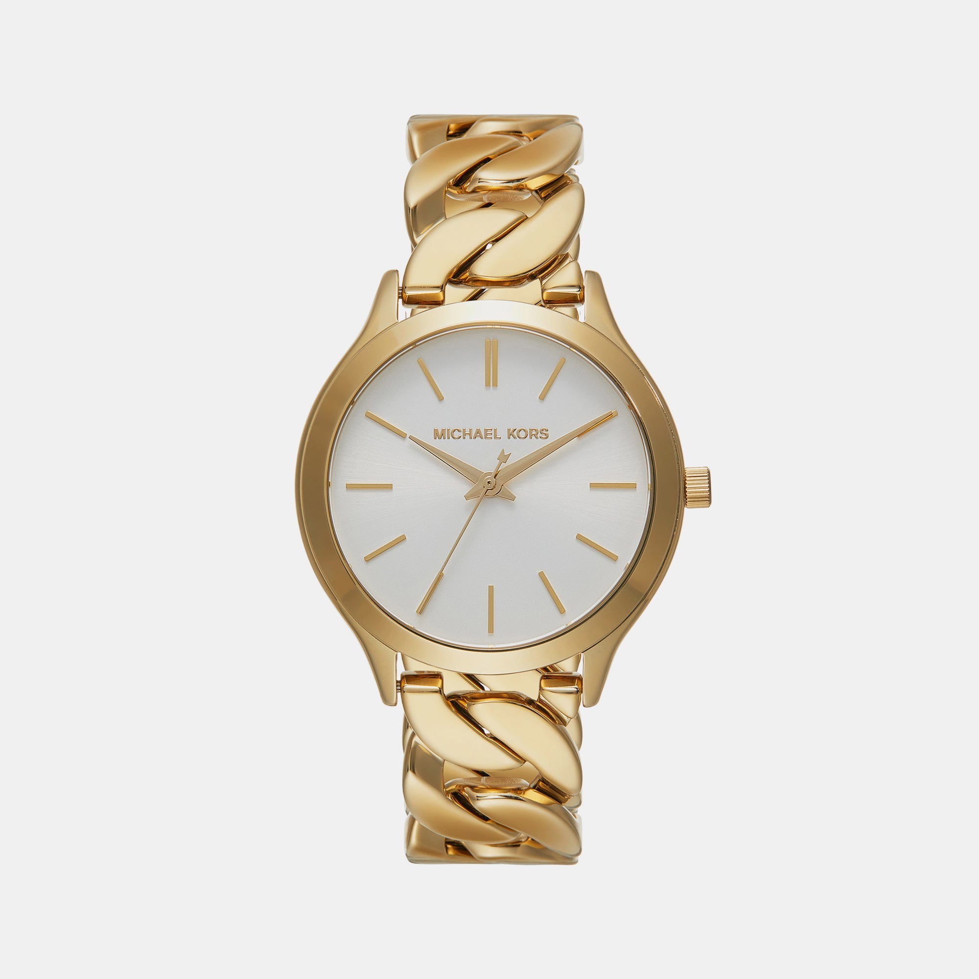 Michael Kors Runway Women Quartz White Dial Analog Stainless Steel Watch Mk7472