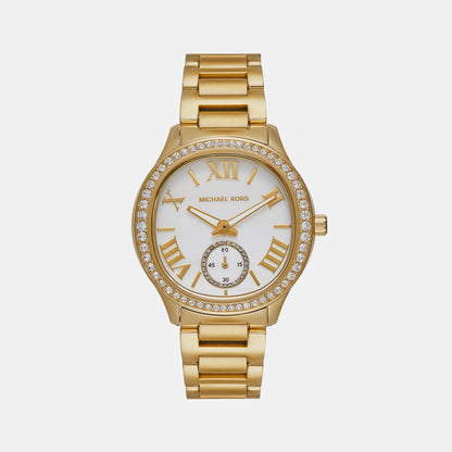 Michael Kors Sage Women Quartz White Dial Analog Stainless Steel Watch Mk4805