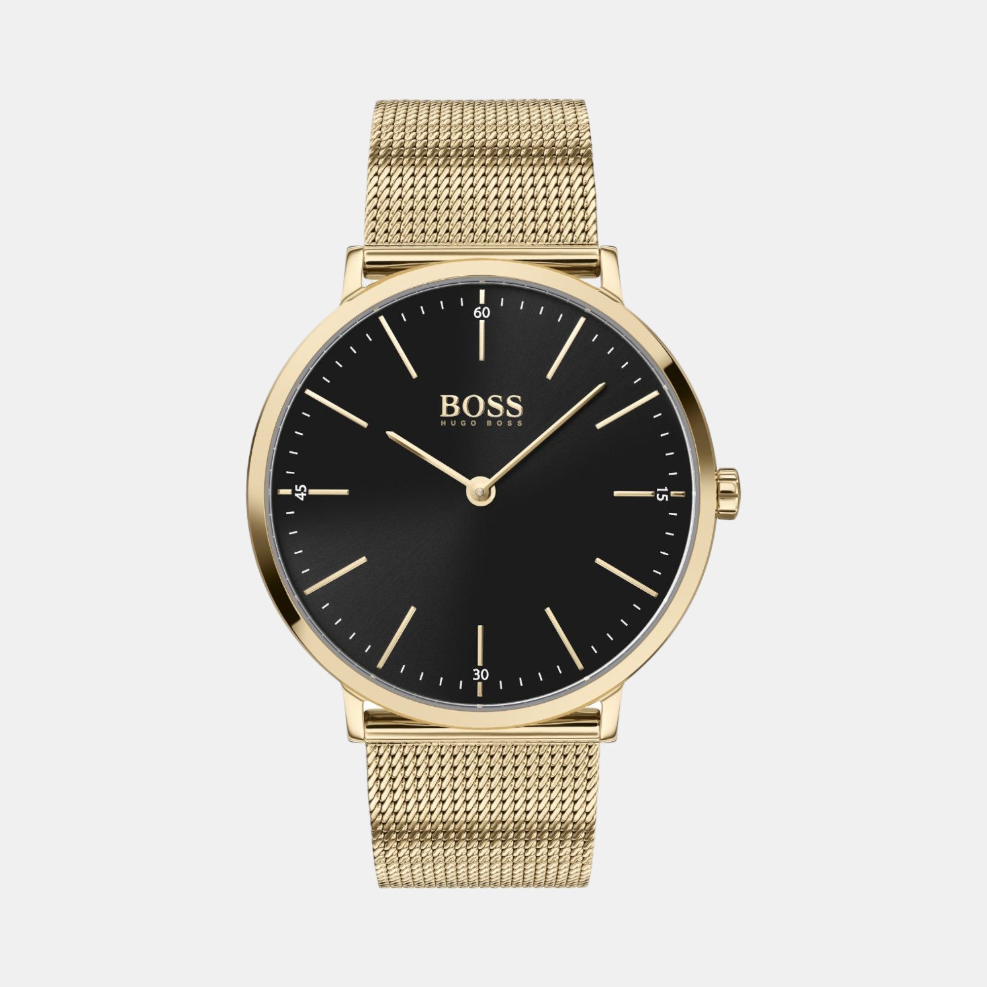 Boss Horizon Men Quartz Black Dial Analog Stainless Steel Watch 1513735