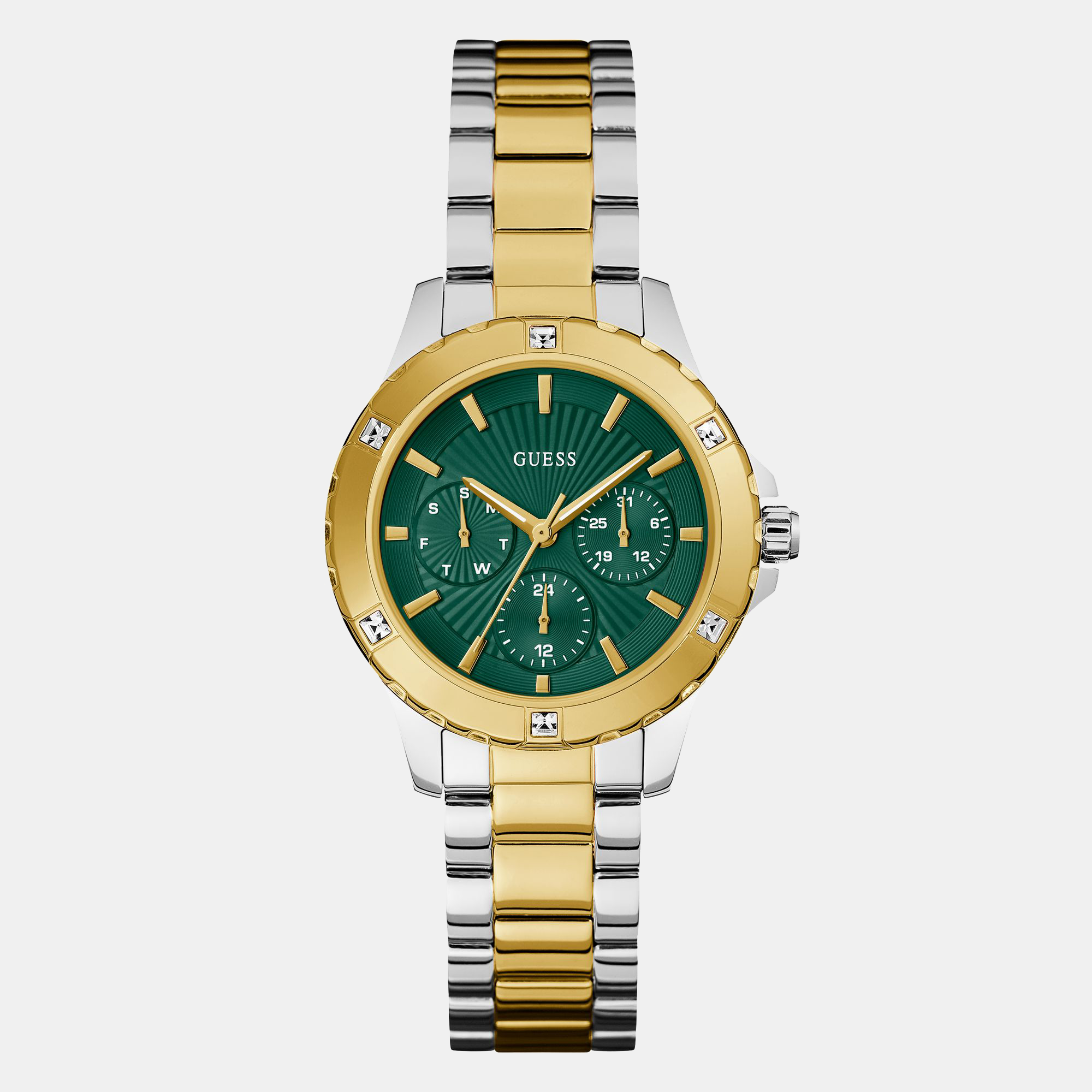 Guess Gs Mist Women Quartz Green Dial Analog Stainless Steel Gw0723L1