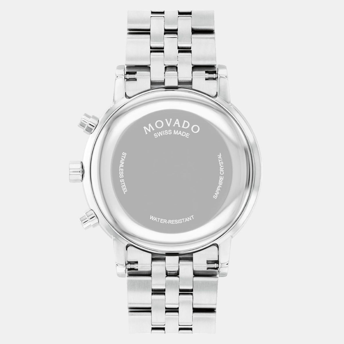 Movado Museum Classic Men Quartz Black Dial Chronograph Stainless Steel Watch 607776