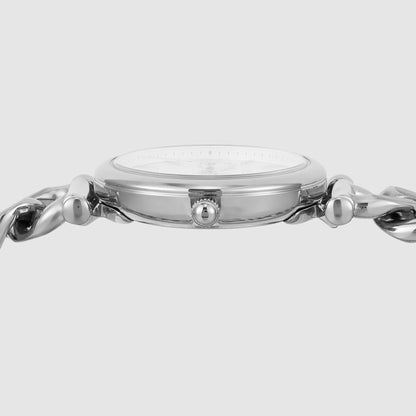 Fossil Carlie Women Quartz Silver Dial Analog Stainless Steel Watch Es5331