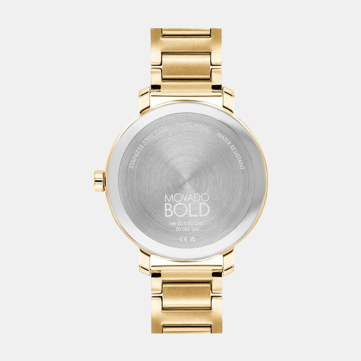 Movado Bold Evolution Women Quartz Gold Dial Analog Stainless Steel Watch 3600823
