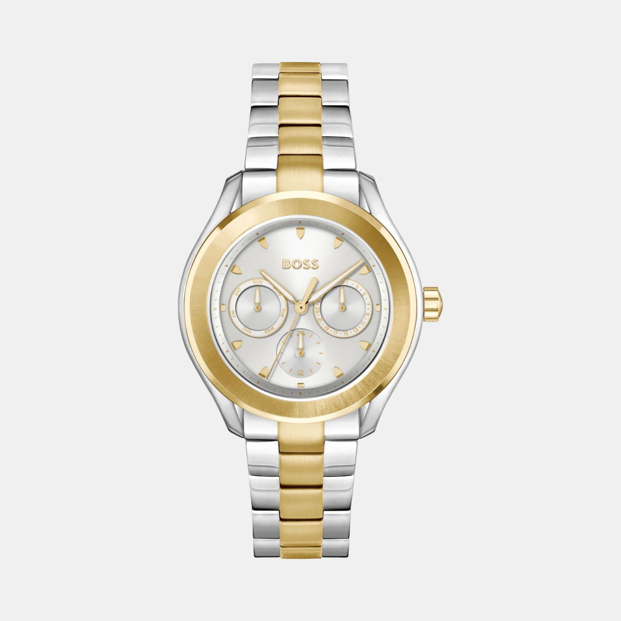 Boss Lida Women Quartz Silver Dial Multi-Function Stainless Steel Watch 1502746