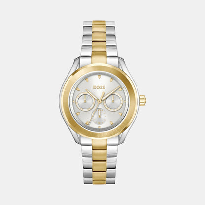 Boss Lida Women Quartz Silver Dial Multi-Function Stainless Steel Watch 1502746