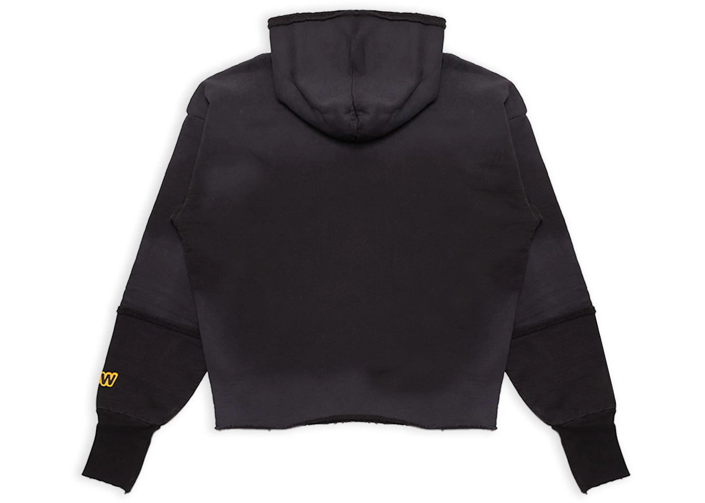 drew house deconstructed mascot hoodie faded black