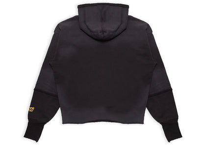 drew house deconstructed mascot hoodie faded black