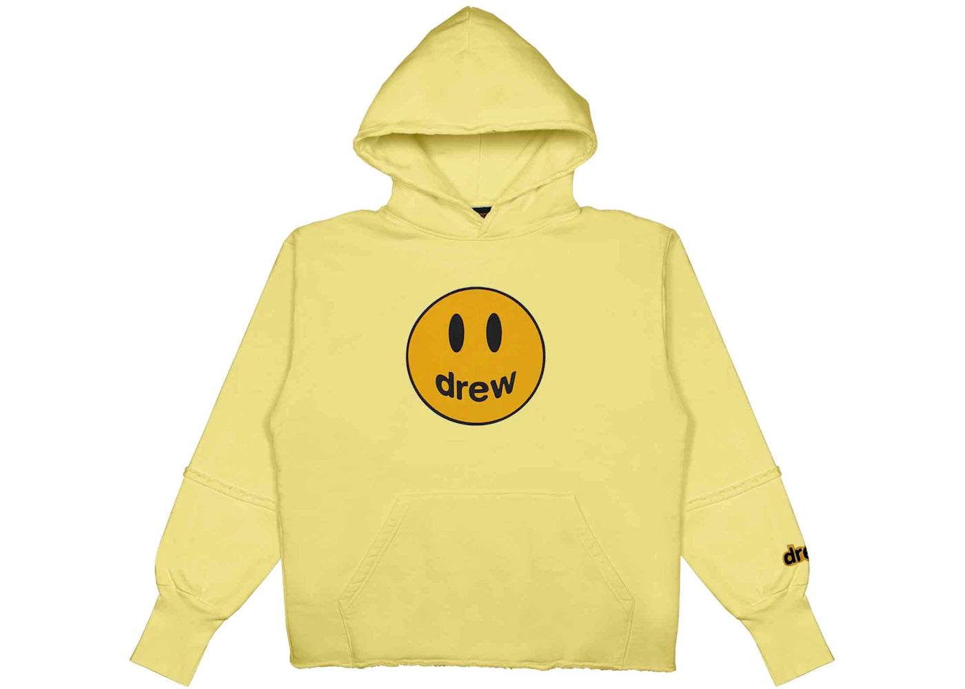 drew house deconstructed mascot hoodie light yellow