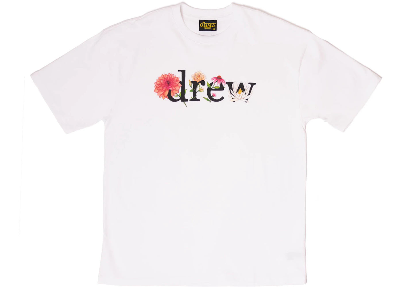 drew house floral drew ss tee white