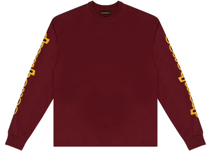 drew house ls hug tee burgundy
