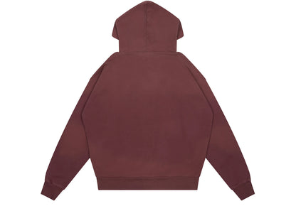 drew house scribble hoodie faded maroon