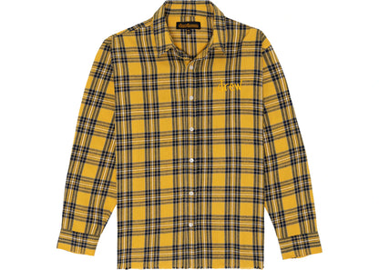 drew house scribble ls button up core plaid