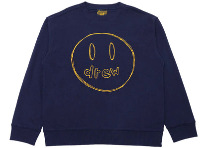 drew house sketch mascot crewneck navy