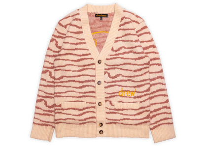 drew house sketch mascot squiggle cardigan ivory/mauve