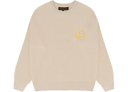 drew house sketch mascot waffle sweater cream