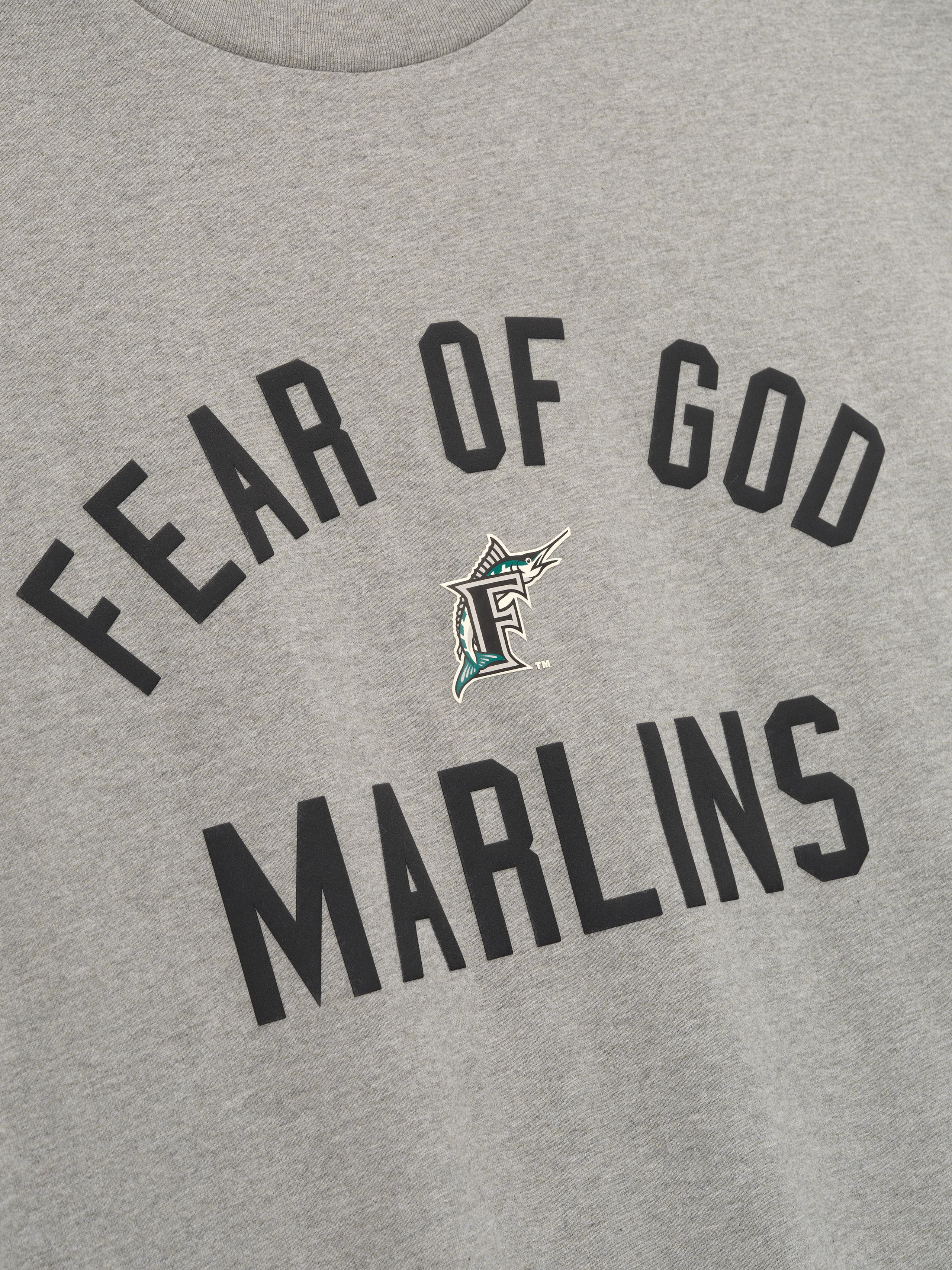 Essentials Marlins 90S Tee Concrete Heather