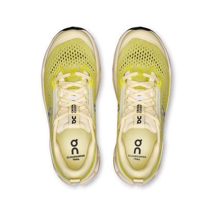 on running cloudsurfer trail 2 ivory lime (women's)