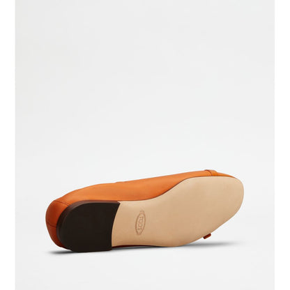 Tods Ballerinas In Leather Brown Womens
