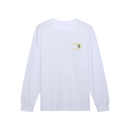 on club long-t graphic White