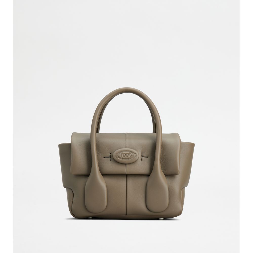 Tods Di Bag Reverse In Leather Mini Grey