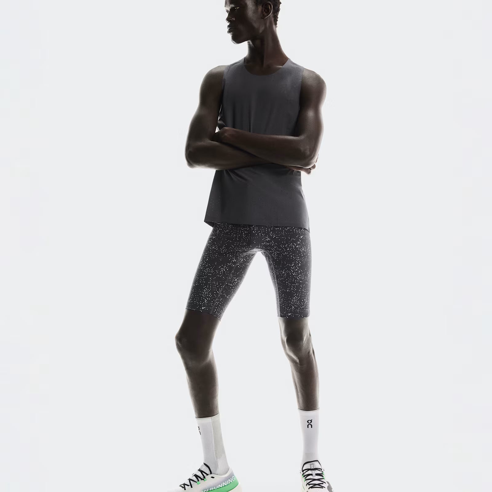 On Race Tights Half Iron | Glacier
