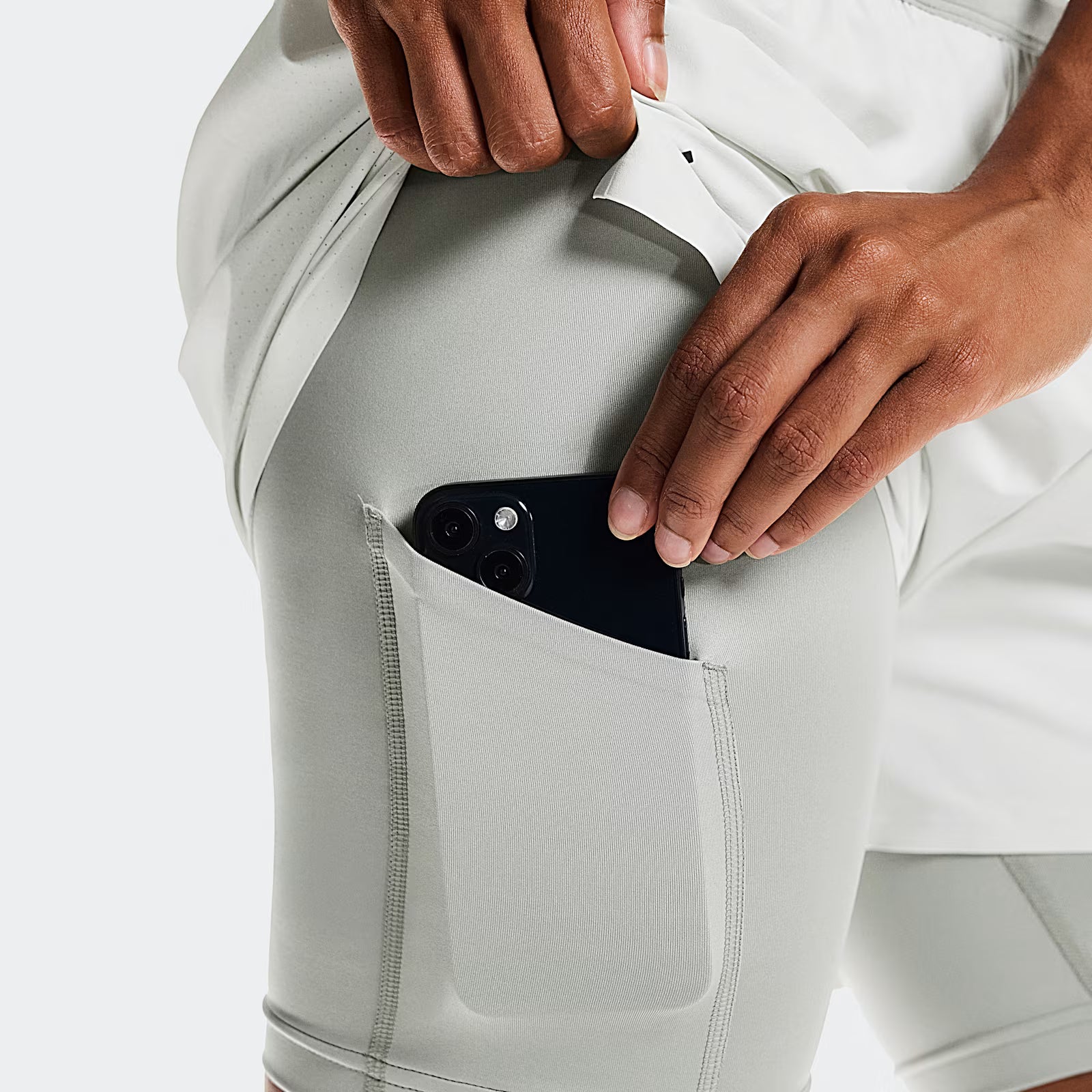 On 3" Performance 2/1 Shorts Iceberg | Tin (Women'S)
