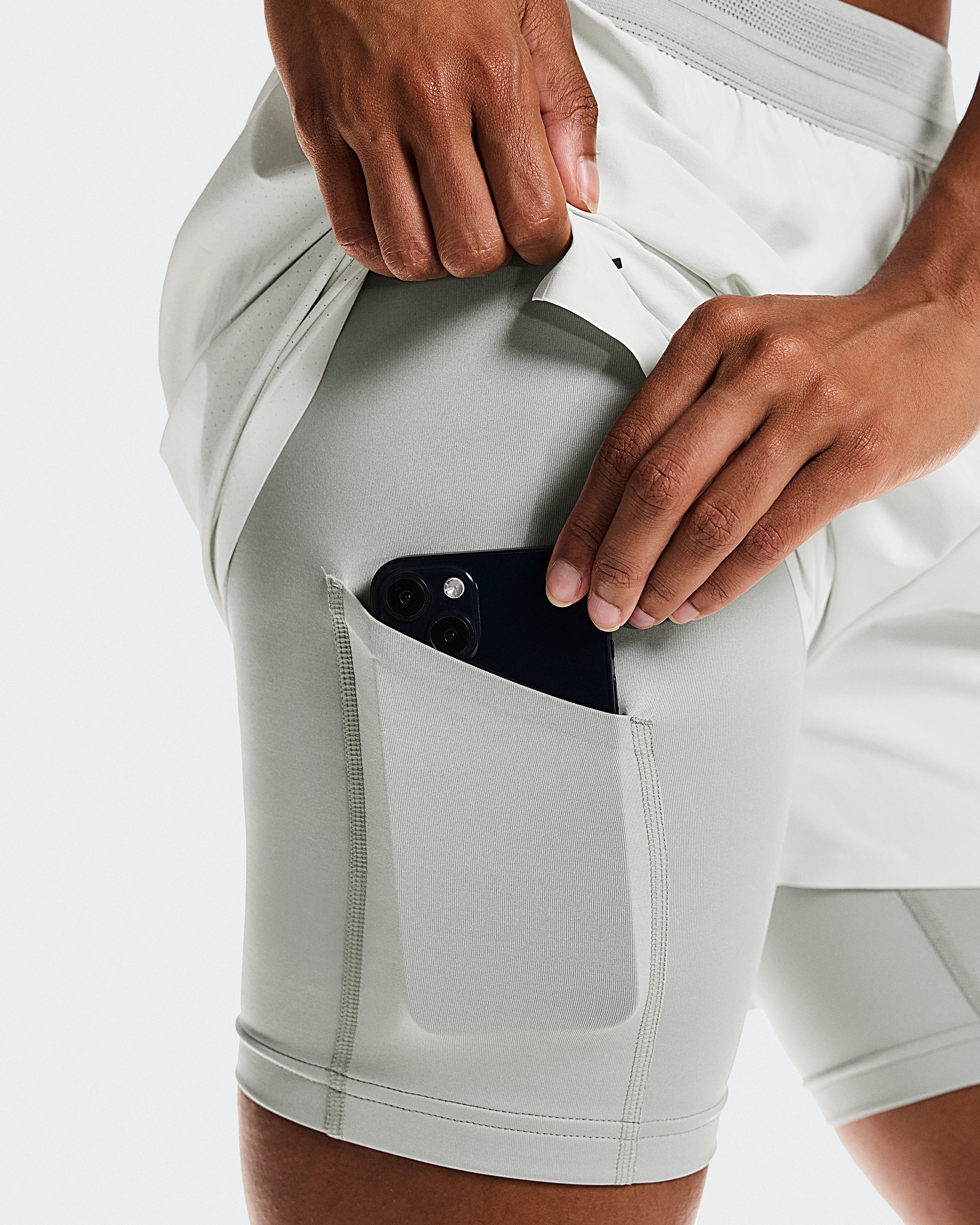 On 3" Performance 2/1 Shorts Iceberg | Tin (Women'S)