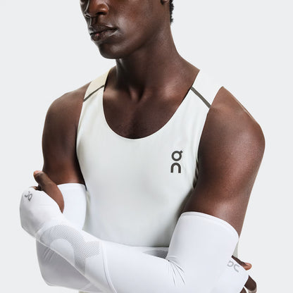 On Solar Arm Sleeves White