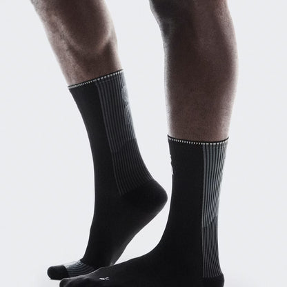 On Performance Run Sock High Black | Eclipse