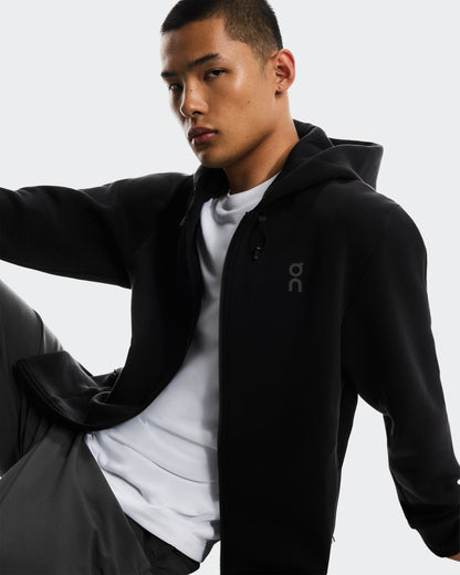 On Focus Tech Zip Hoodie Black