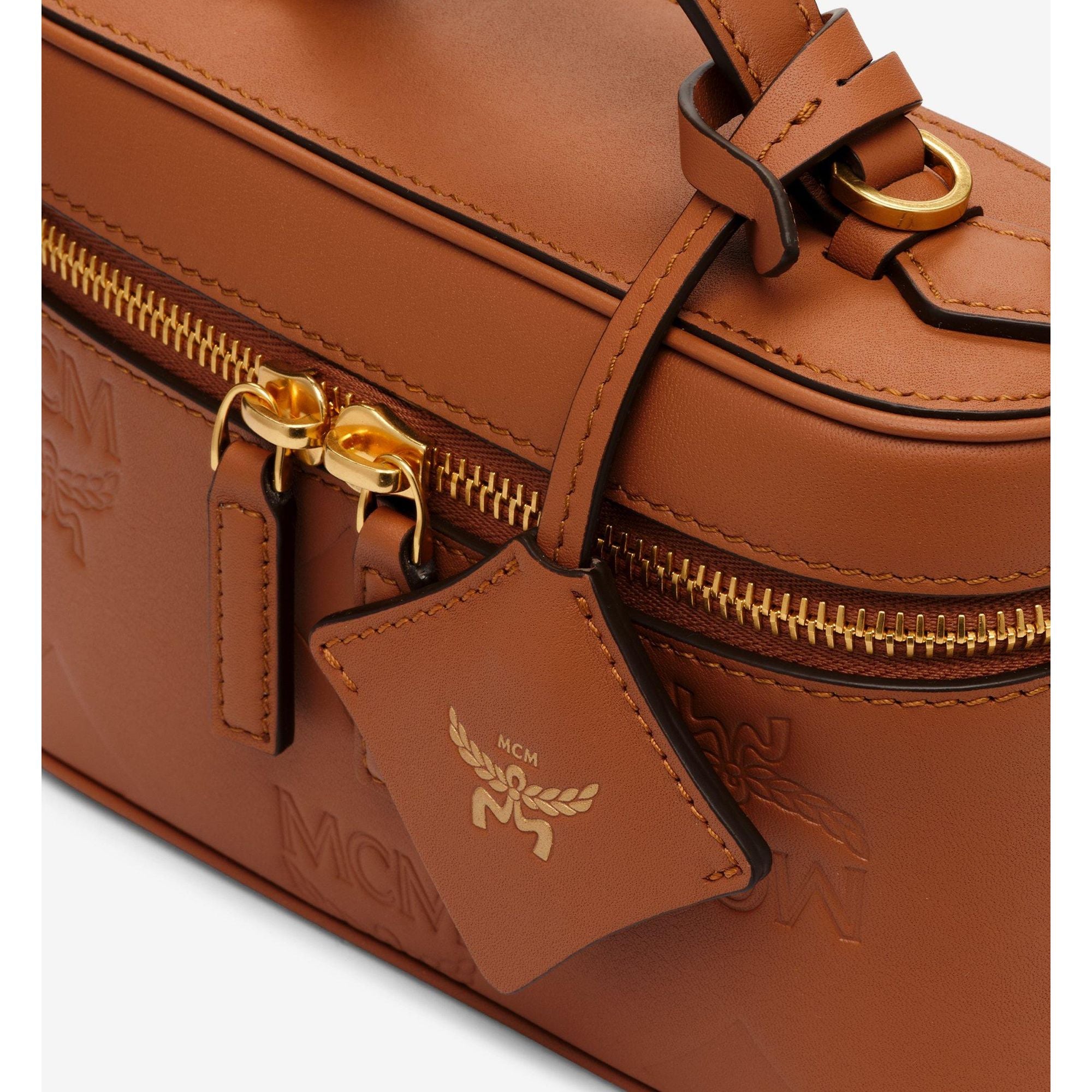 MCM Aren Vanity Case in Maxi Monogram Leather