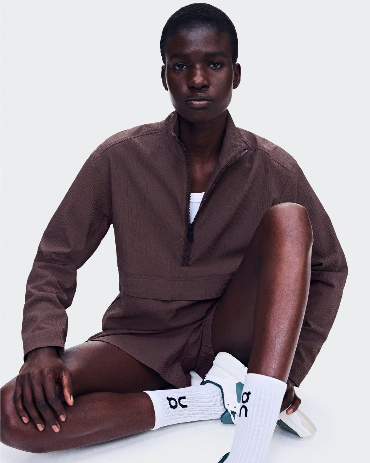 On Courtside 1/2 Zip Eaze Mulberry (Women'S)