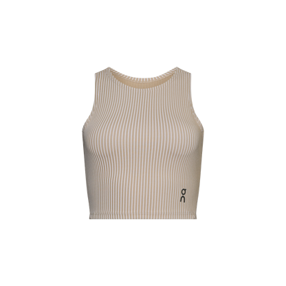 On All-Day Ribbed Crop Desert | White (Women's)