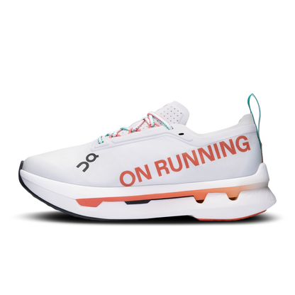 on running cloudboom zon runninge white flame (women's)