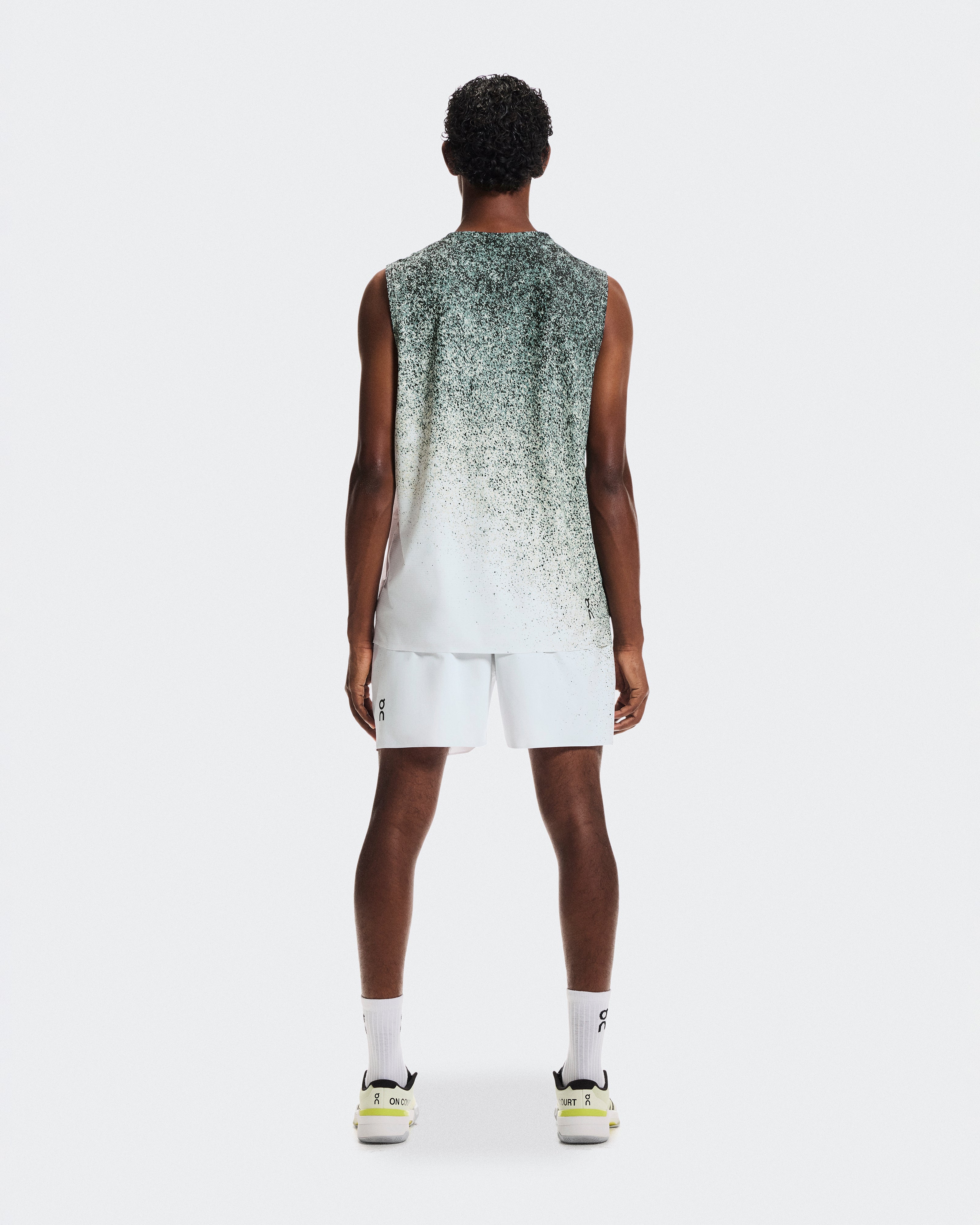 On Court Tank Fade Mineral | White