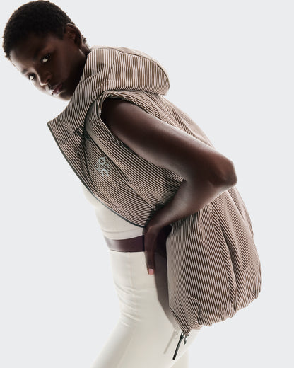 On Puffer Vest Loewe Brown | Pink