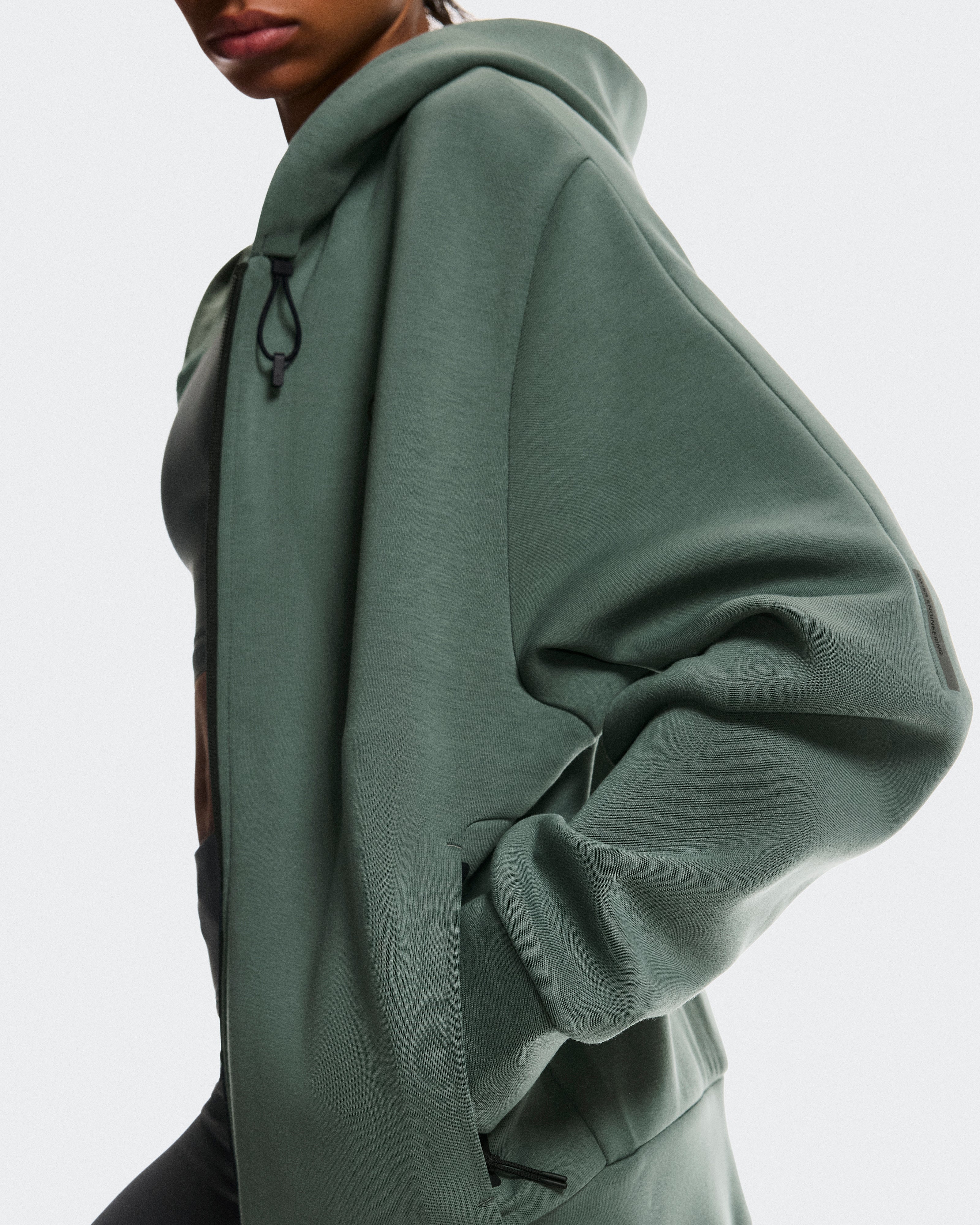 On Focus Tech Zip Hoodie Olive (Women'S)