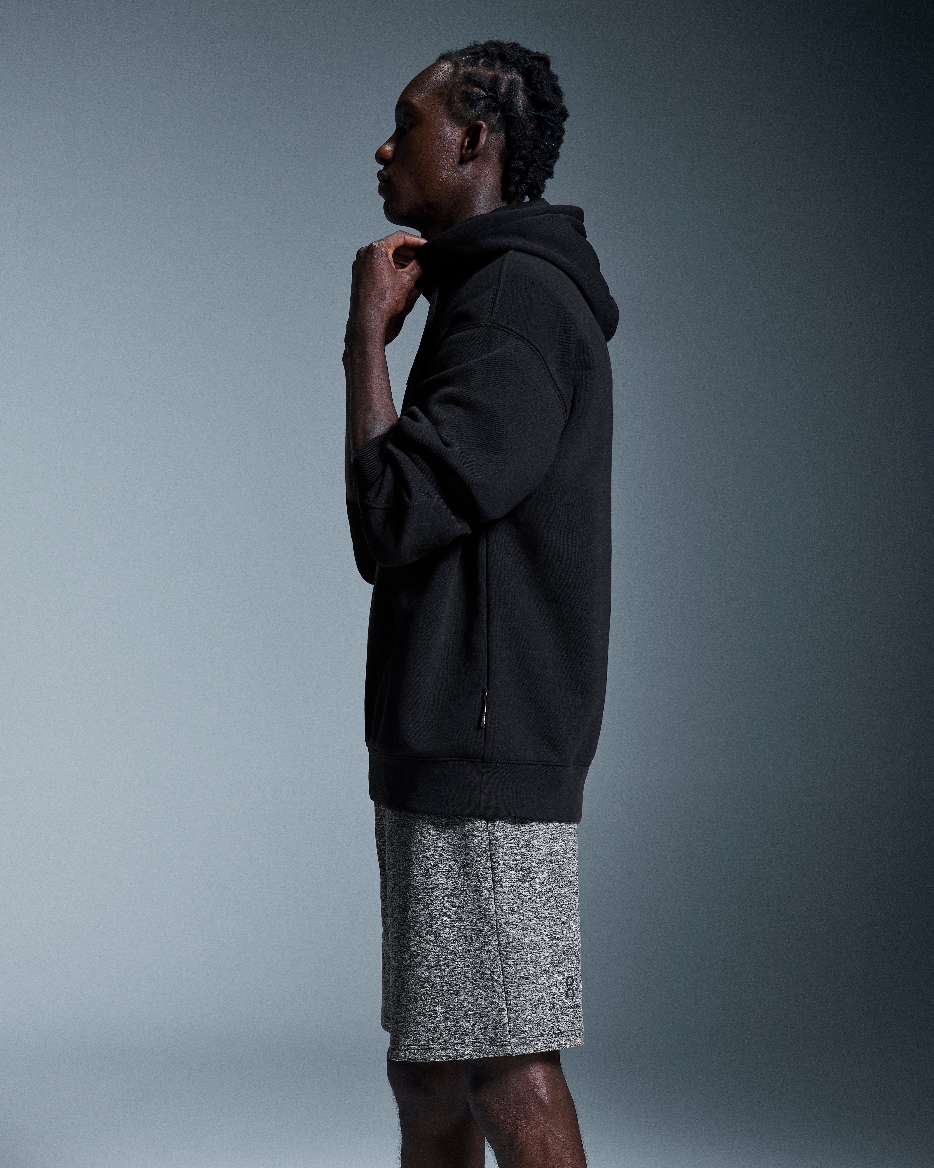 On Courtside Shorts Graphite