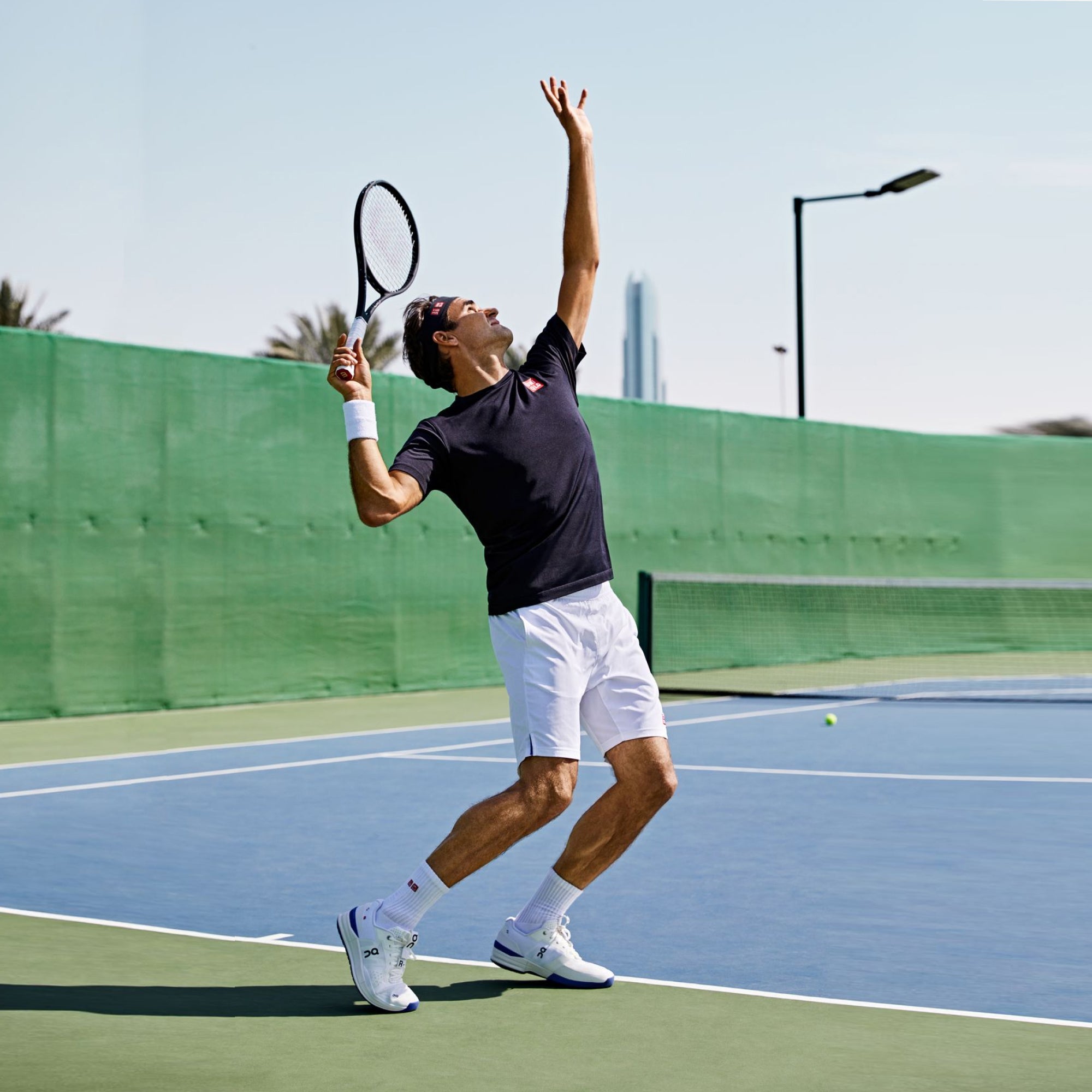 on running the roger pro white indigo