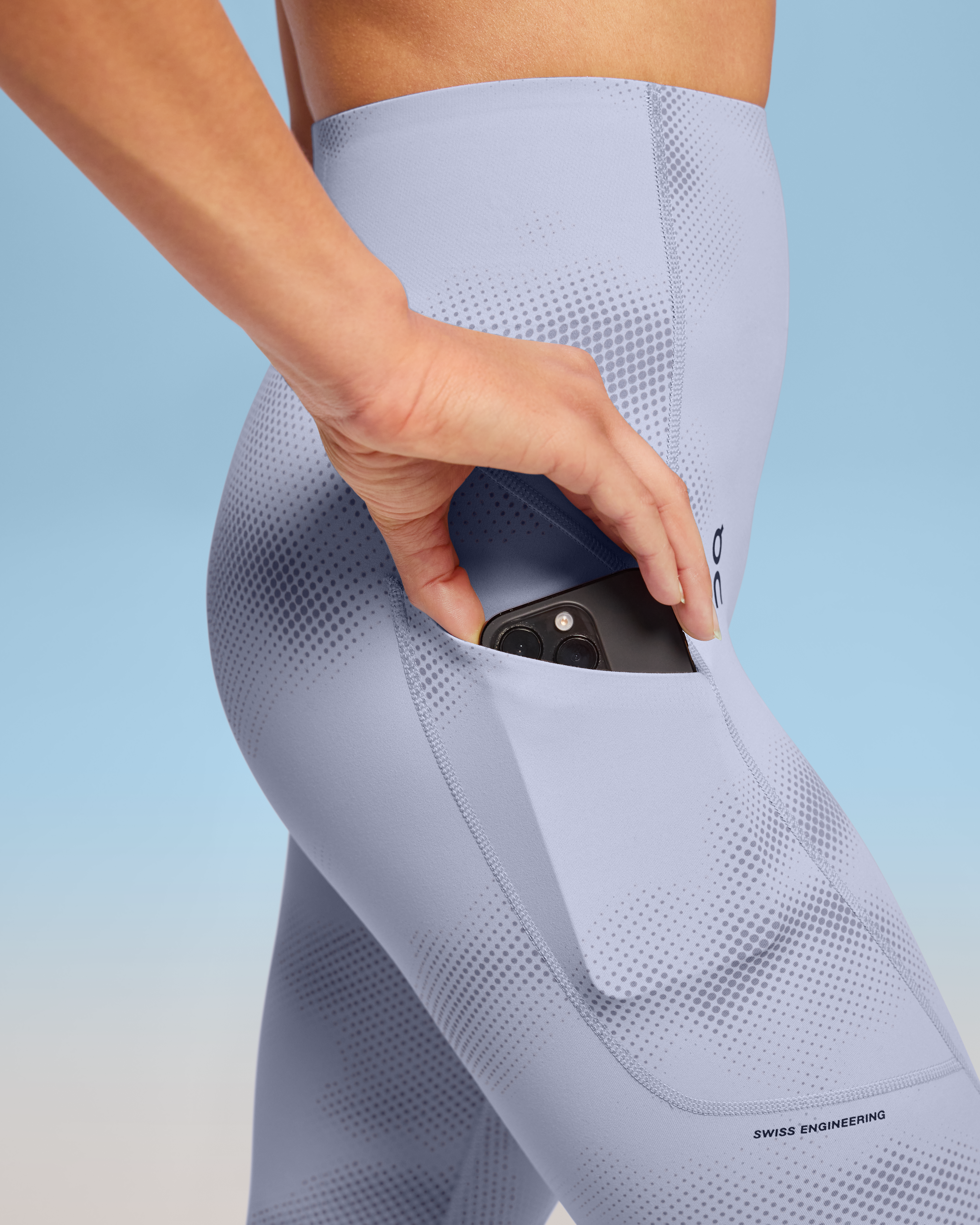 On Movement Tights Graphic Nimbus | Feather (Women'S)