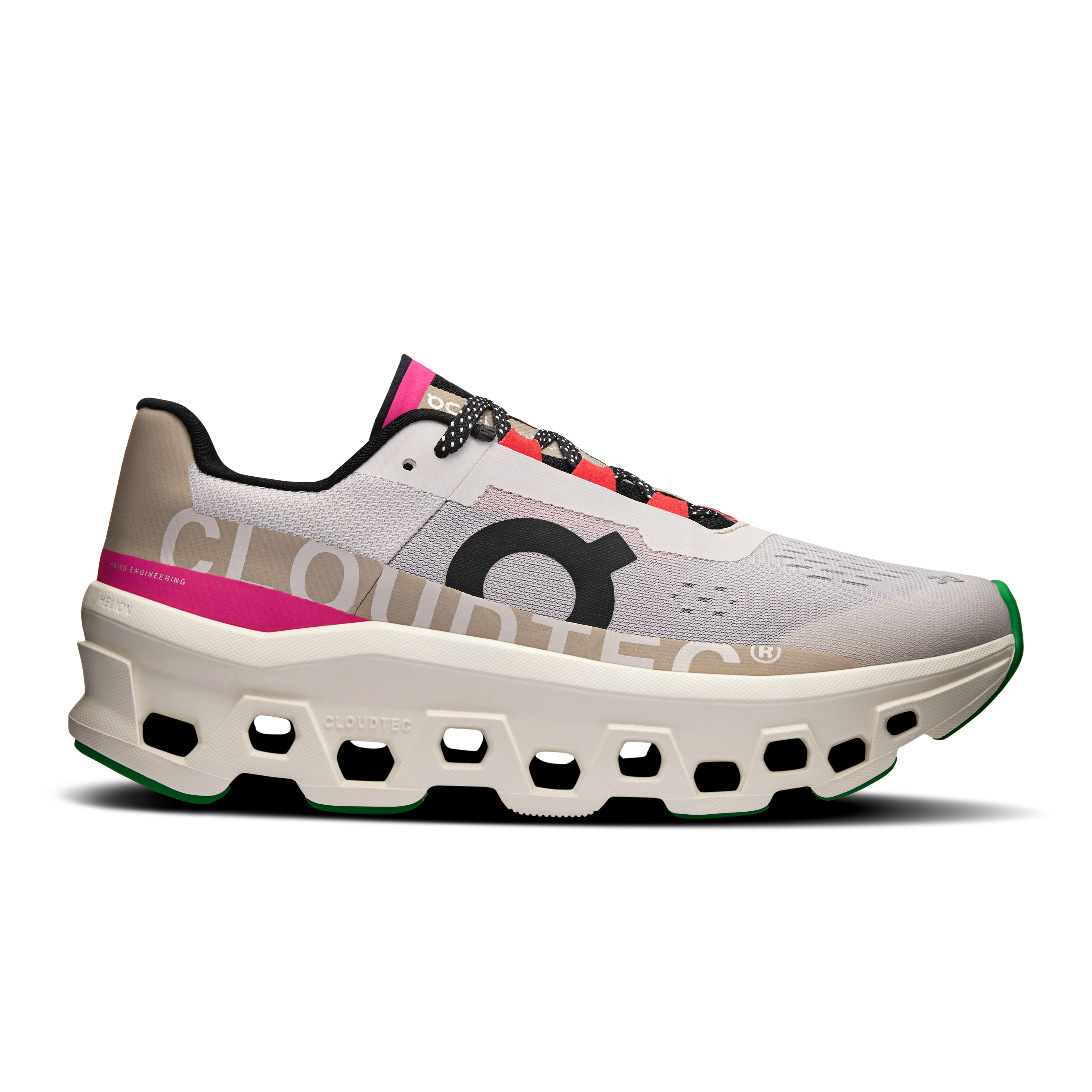On Cloudmonster Silver Ivory