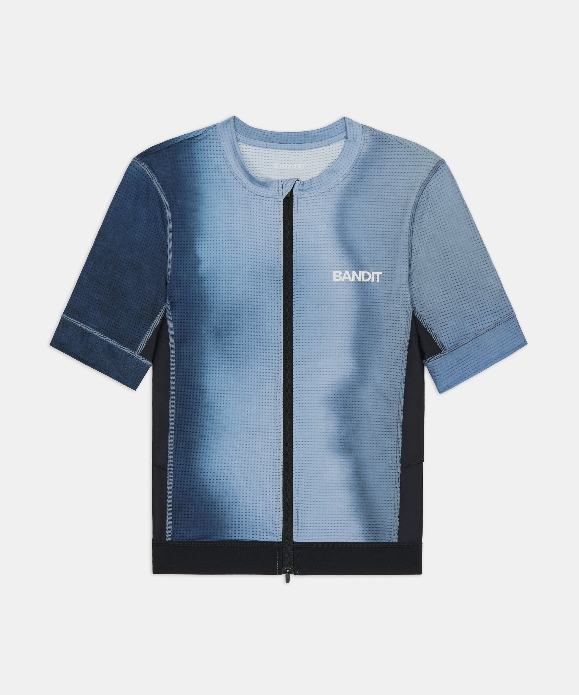 Bandit Mens Geomesh Race Top Tranquil Blue