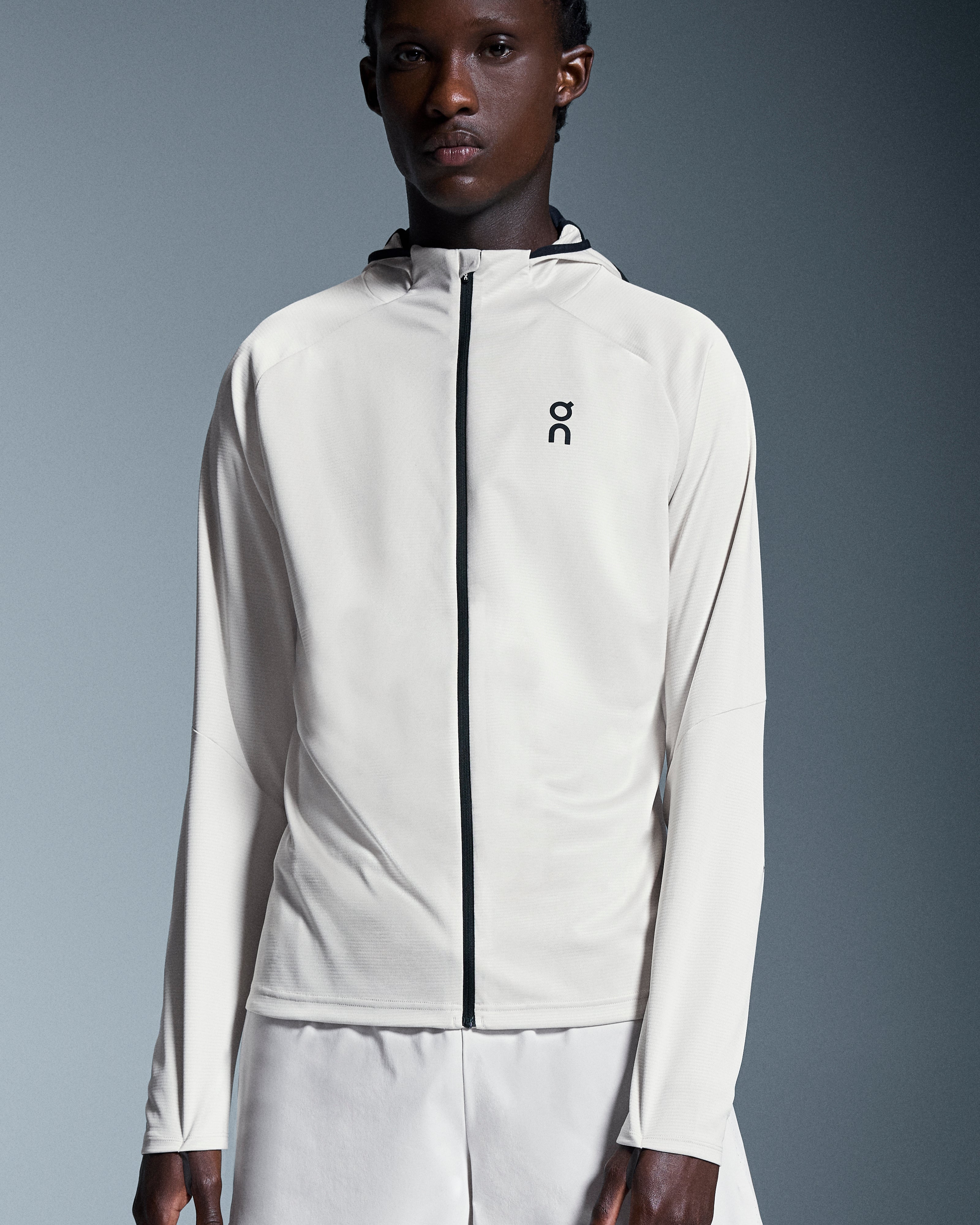 On Climate Zip Hoodie Silver