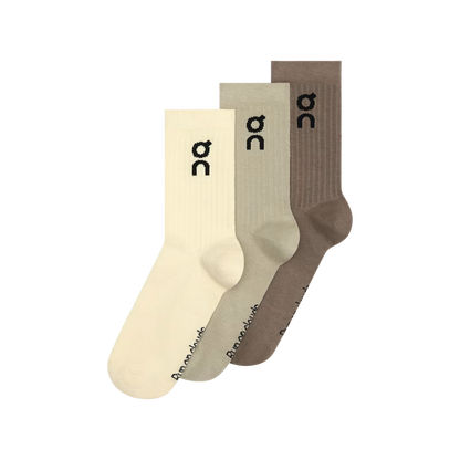 On Logo Sock High 3P Hare | Brume