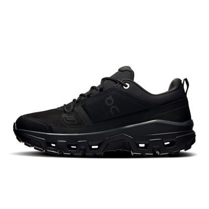 on running cloudrock low waterproof black (women's)
