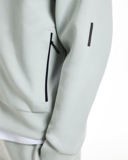 On Focus Tech Zip Hoodie Mineral