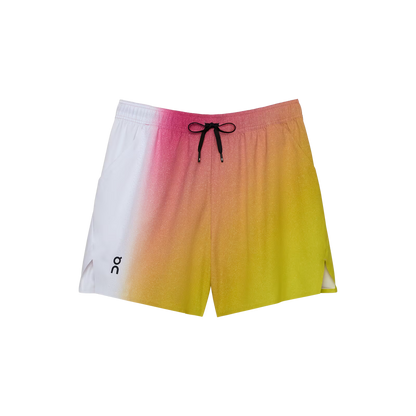 On Court Shorts White | Lime