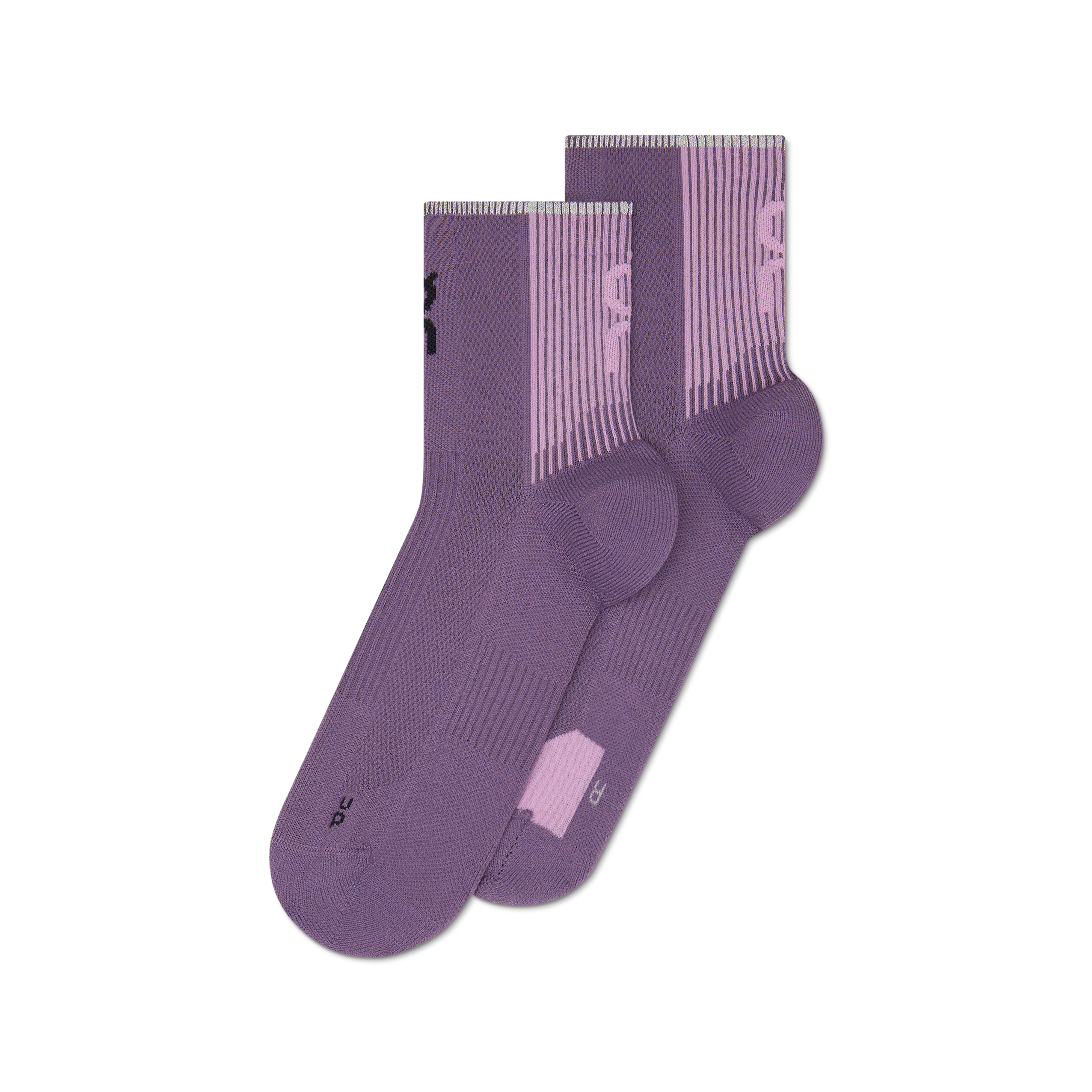 On Performance Run Sock Mid Dewberry | Sakura