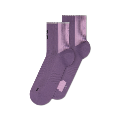 On Performance Run Sock Mid Dewberry | Sakura